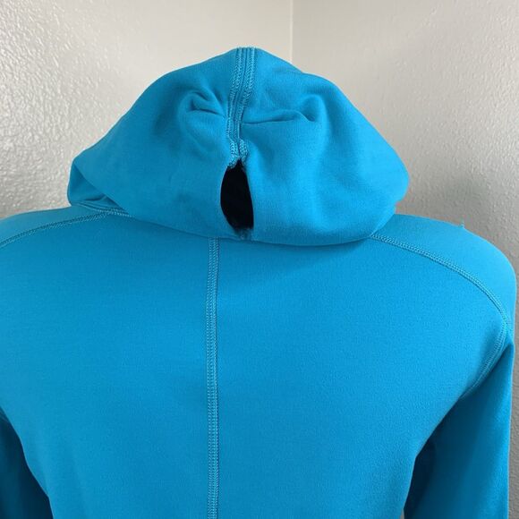 Lululemon Base Runner Hoodie Sz 4/6? Teal Half Micro Macro Surge L/S Ponytail - Picture 7 of 9